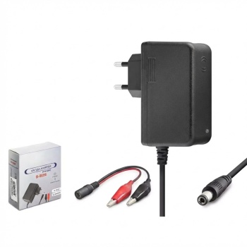 ® Yeni Ürün Akü Şarj Cihazı 12V 2.5A 30W Krokodil Uç Akü Şarj Adaptörü