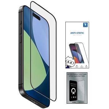 ® Yeni Ürün 15 PRO MAX 6D Anti Static Temperli Cam Ekran Koruyucu Kırılmaz Full Kaplama