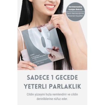 ® Yeni Ürün Kolajen Şeffaf Kore MaskesiAkne Karşıtı, Yatıştırıcı, Parlaklık ve Nemlendirme Etkili