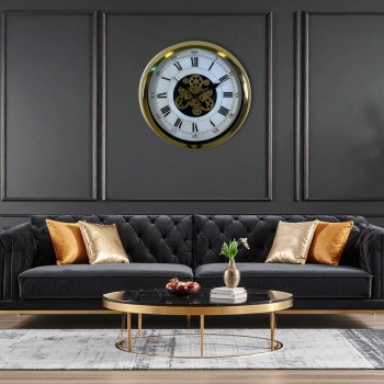 Aurelius Gold 60 Cm Çarklı Duvar Saati