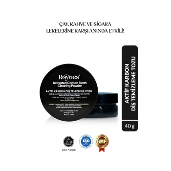 ® Yeni Ürün Diş Beyazlatma TozuSiyah Aktif KarbonActivated Charcoal Teeth Whitening Powder 40g