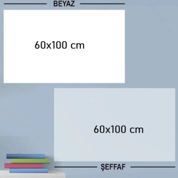 ® Yeni Ürün Ders Çalışma Yazı Tahtası Manyetik Duvar Stickerı 100x60 cm
