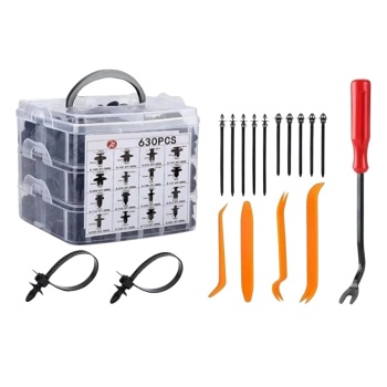 ® Yeni Ürün 630 Adet Trim Klips SetiOto Panel, Kapı Döşeme, Tampon ve Pervaz İçin Evrensel Raptiye Bağlantı Elemanları