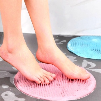 ® Yeni Ürün Silikon Fırçalı Banyo Masaj Matı ve  Ayaklar için Topuk Masaj Paspası