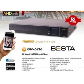 AHD DVR 16 Kanal Kamera Kayıt Cihazı KD-6216HS
