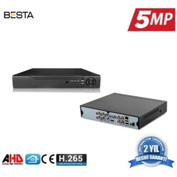 4 Kanal Ahd 5MP H265 Dvr Kayıt Cihazı Xmeye KD-804HD