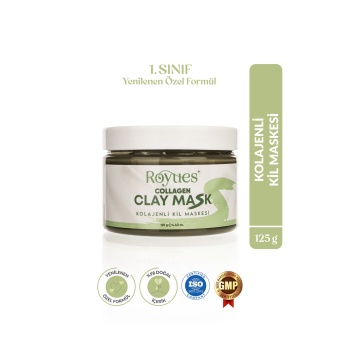 ® Yeni Ürün Kolajen Kil MaskesiLeke ve Siyah Nokta Giderici Yüz Maskesi Collagen Clay Mask 125g