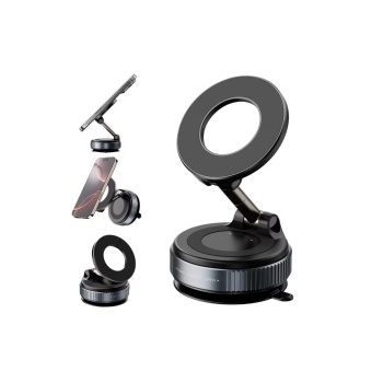 ® Yeni Ürün Manyetik vakumlu Araç İçi Telefon Tutucu360 Derece Dönebilen Ayaklı