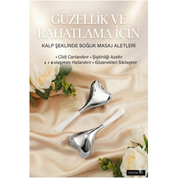 ® Yeni Ürün Kalp Şeklinde Soğuk Yüz Masaj AletiCilt Sıkılaştırıcı ve Şişkinlik Giderici Cryo Sticks