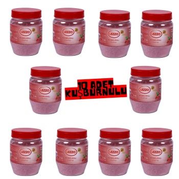 ® Yeni Ürün 10 Adet Kuşburnu Toz İçecek (Sıcak ve Soğuk İçim) 300 Gr