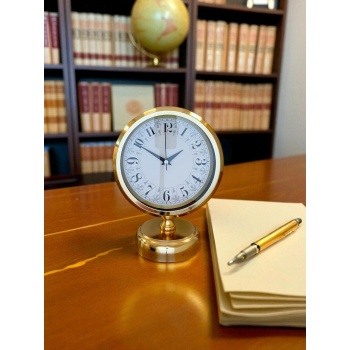 ® Yeni Ürün Golden Grace 25 x 20 Gold Metal Masa Saati