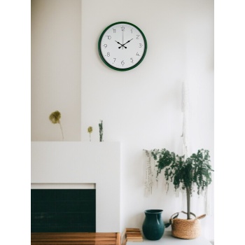 ® Yeni Ürün 36 Cm Yeşil Dekoratif Duvar Saati
