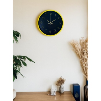 ® Yeni Ürün 36 Cm Sarı Şık Duvar Saati