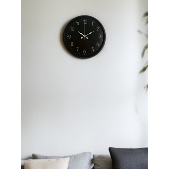 ® Yeni Ürün 36 Cm Siyah Dekoratif Duvar Saati