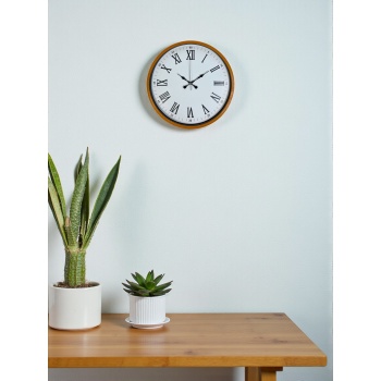 ® Yeni Ürün 36 Cm Turuncu Roma Rakamlı Duvar Saati