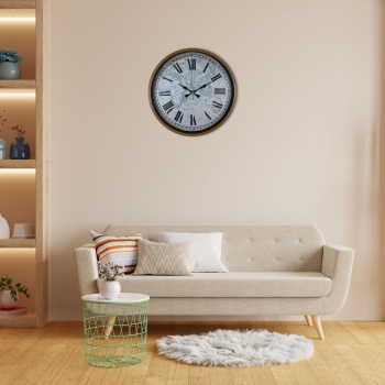 Kahverengi 36 Cm Atlas Tasarım Duvar Saati