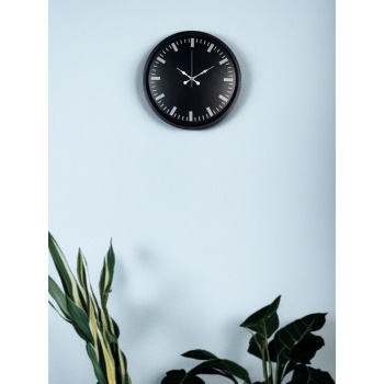 ® Yeni Ürün 36 Cm Siyah Dekoaratif Duvar Saati