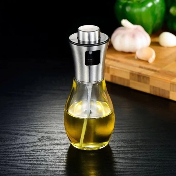 ® Yeni Ürün Paslanmaz Çelik Başlıklı Cam Spray Yağdanlık