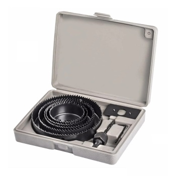 ® Yeni Ürün 8 Parça Panç Seti Ağaç Kesme Testere Matkap Ucu Takımı Alçıpan Tavan Kesme