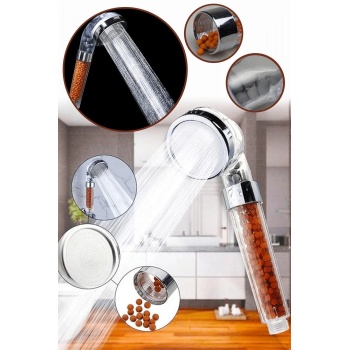 ® Yeni Ürün Boncuklu Su Tasarruflu Kireç Önleyici Duş Başlığı