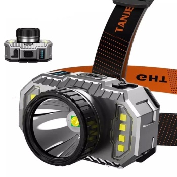 ® Yeni Ürün Ps-010 800 Lümen Şarj Göstergeli Cob Led Usbli Şarjlı Kafa Lambası