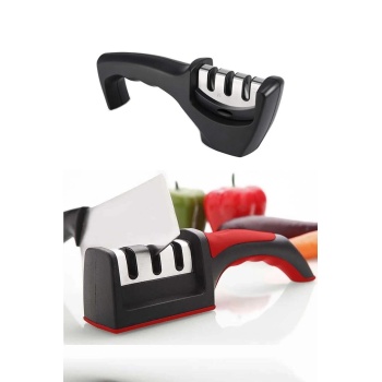 ® Yeni Ürün Profesyonel Bıçak Bileyici 3 Açılı Elmas Seramik Tungsten Çelik El Bıçakları Bileme