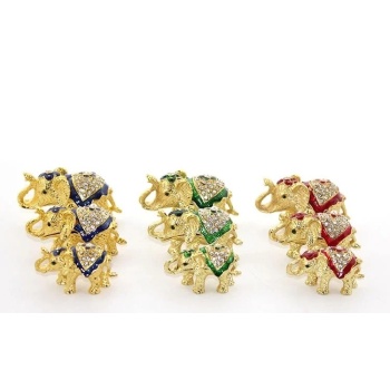 ® Yeni Ürün Swaroski 3lü Fil Seti