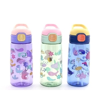 ® Yeni Ürün Renkli Pipetli Suluk 600 Ml