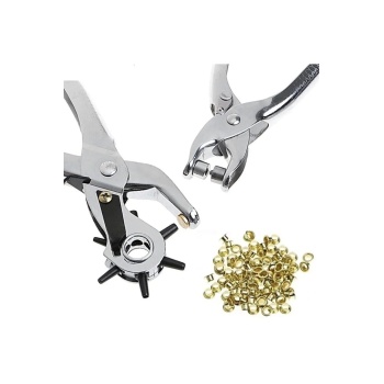 ® Yeni Ürün Kemer Delme Ve Perçin Pensesi Ikli Set Deri Plastik Delici