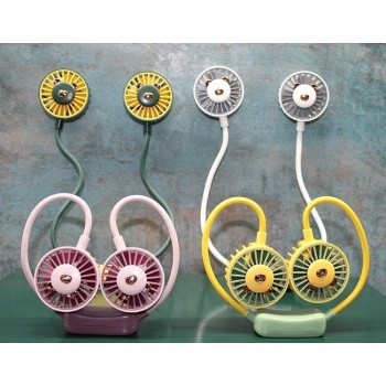 ® Yeni Ürün Kuromi Şarjlı Boyun Fanı Vantilatör 2 Kademeli