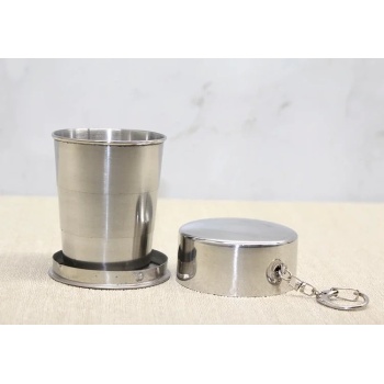 ® Yeni Ürün Katlanabilir Tekli Paslanmaz Çelik Shot Bardak