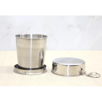 ® Yeni Ürün Katlanabilir Tekli Paslanmaz Çelik Shot Bardak