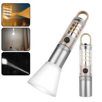 ® Yeni Ürün Ps-8915 10w Zoomlu Led Powerbank Özellikli Şarjlı Kamp El Feneri