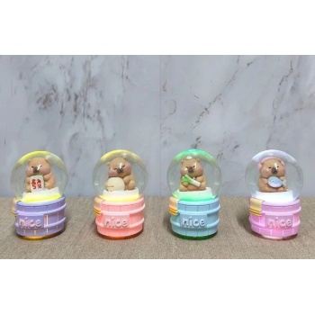 ® Yeni Ürün Kapibara Tasarımlı Işıklı Kar Küresi