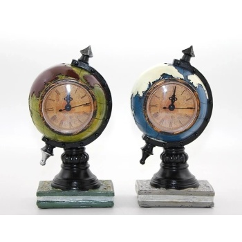 ® Yeni Ürün Polyester Saatli Dünya Küre