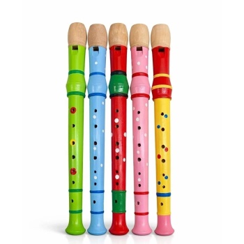 ® Yeni Ürün Ahşap Renkli Flüt Büyük