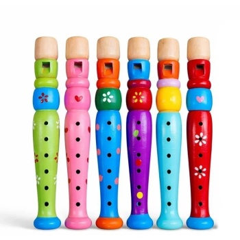 ® Yeni Ürün Ahşap Renkli Flüt Küçük