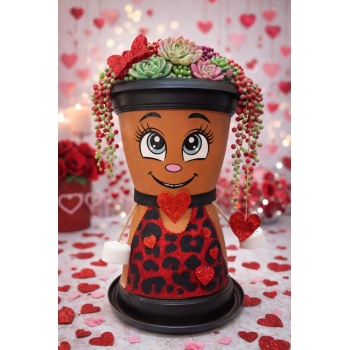 ® Yeni Ürün LEO Hanım Dekoratif Saksı 1,7 Litre