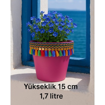 ® Yeni Ürün NF DEKOR saksı 1.7 litre