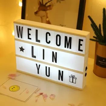 ® Yeni Ürün A5 Led Işıklı Yazı Panosu Lightbox