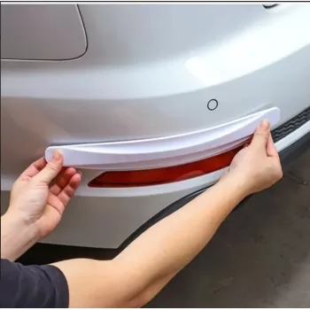 ® Yeni Ürün Araba Tampon Koruyucu Karbon Desenli Beyaz