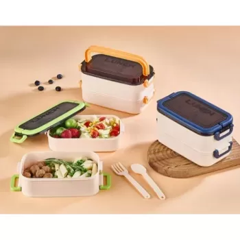 ® Yeni Ürün İki Katlı Beslenme Kutusu