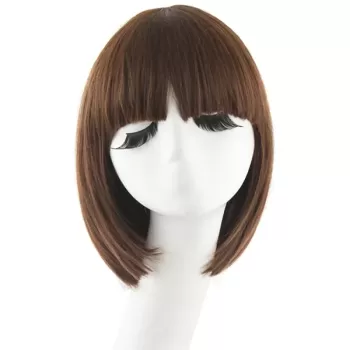 ® Yeni Ürün Kahverengi Küt Peruk Saç