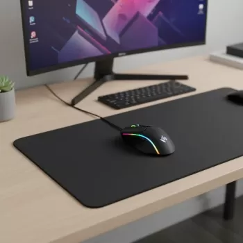 ® Yeni Ürün Kaymaz Alt Tabanlı Siyah Mouse Pad 40x30 Cm