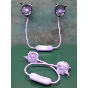 ® Yeni Ürün Kuromi Şarjlı Boyun Fanı Vantilatör 2 Kademeli Model 1