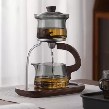 ® Yeni Ürün Otomatik Manyetik Borosilikat Demlik Seti