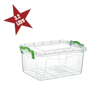 ® Yeni Ürün Şeffaf Saklama Kutusu 3.2 Litre