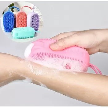 ® Yeni Ürün Süngerli Silikon Banyo Kesesi