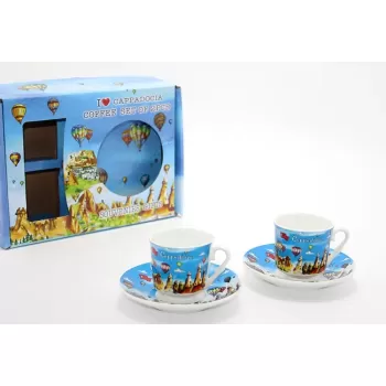 ® Yeni Ürün Yöresel İkili Fincan Seti Model 4