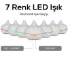 Aroma Difüzör Gece Işığı 7 Led Nemlendirici Kumandalı 550 ml Buhar Makinesi